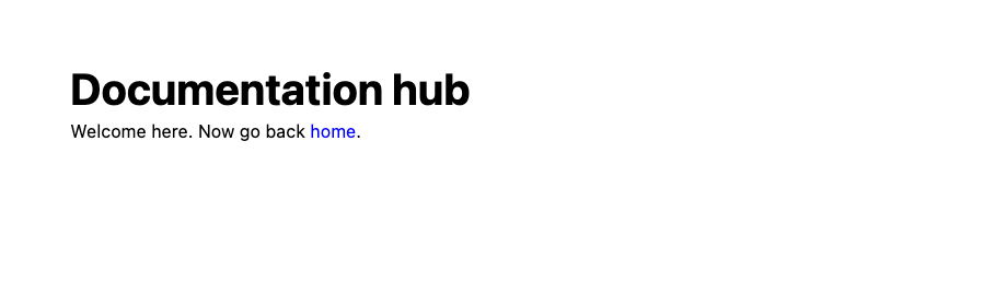 Screen shot of the new docs/index.html page