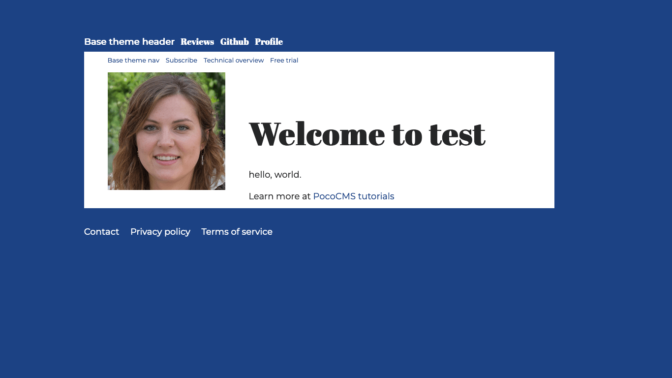 Screenshot of aside with raw image
