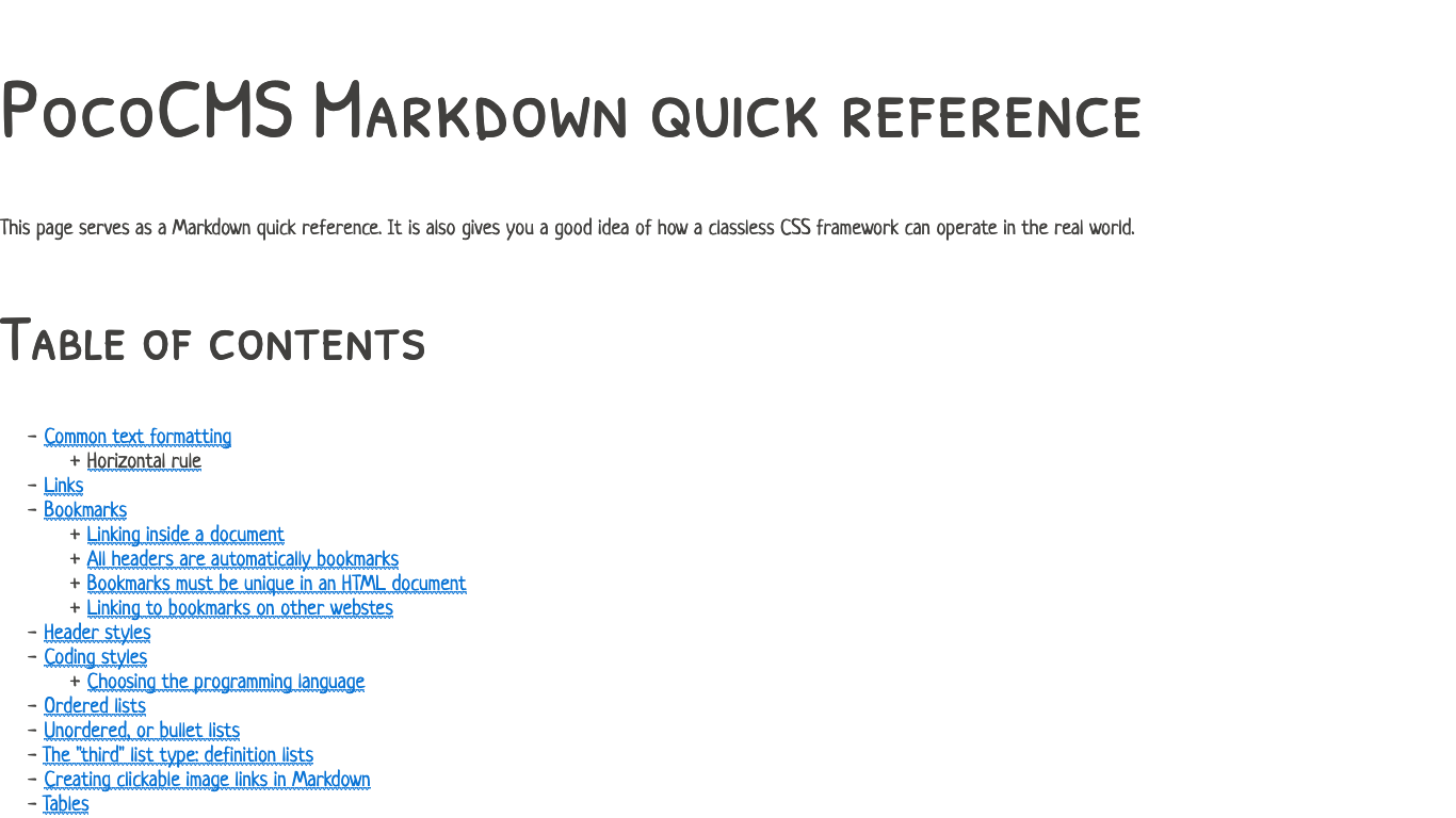 The PaperCSS stylesheet in all its glory